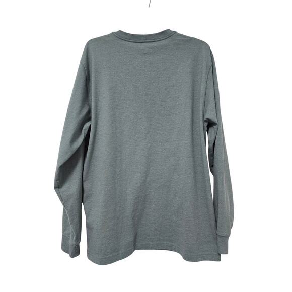 Carhartt Mens Loose Fit Long Sleeve Pullover Shirt Size Medium Color Blue Green - Picture 2 of 3